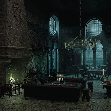 "Slytherin Common Room" by 𝕷𝖏𝖊 | Slytherin house, Slytherin, Slytherin ...