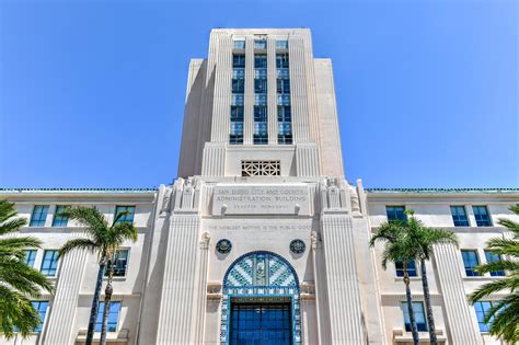 San Diego and County Administration Building and San Diego County Clerk ...