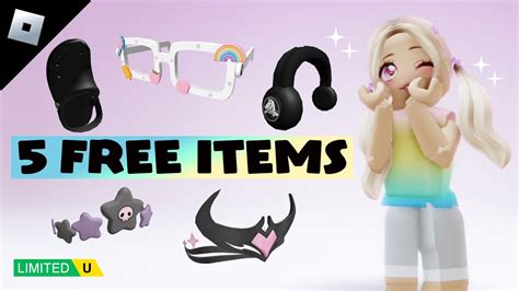 ＊急いで＊♡5個の無料アイテム♡【roblox】limited Uのアイテムがたくさんゲットできるかも♡【ロブロックス】get These 5