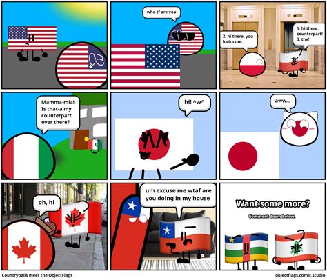 Countryballs meet the ObjectFlags - Comic Studio