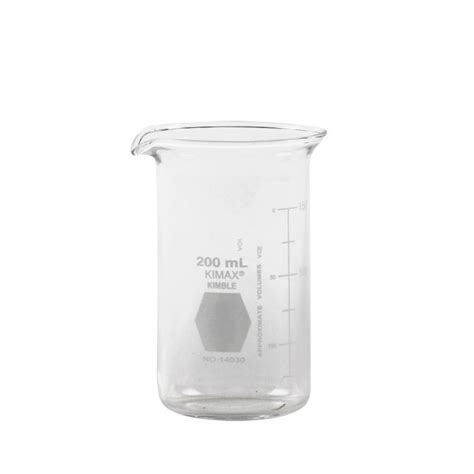 VASO DE PRECIPITADO C PICO 200ML N 14030 KIMAX KIMBLE BERZELIUS