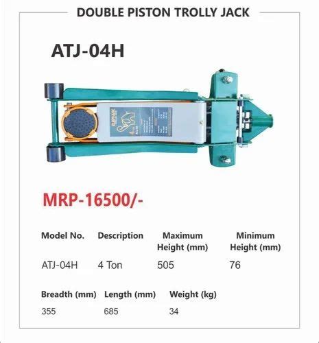 Alloy Steel Heavy Vehicle Elephant Atj 04h 4 Ton Double Piston Jack