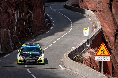 Fia Wrc Rallye Monte Carlo Oliver Solberg Setzt Im Skoda