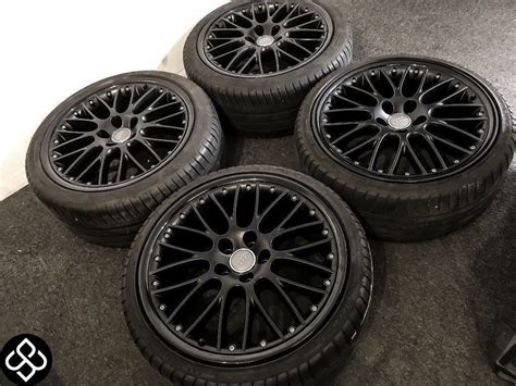 Genuine Audi Bbs 19 Alloy Wheels And Brand Tyres Gloss Black Satin Black