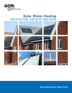 Fillable Online Eere Energy Solar Water Heating Specification