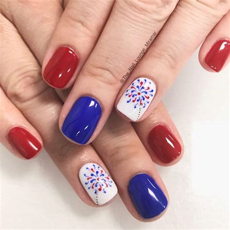 30 Fun Easy Nail Designs To Celebrate Labor Day Patriotic Nails