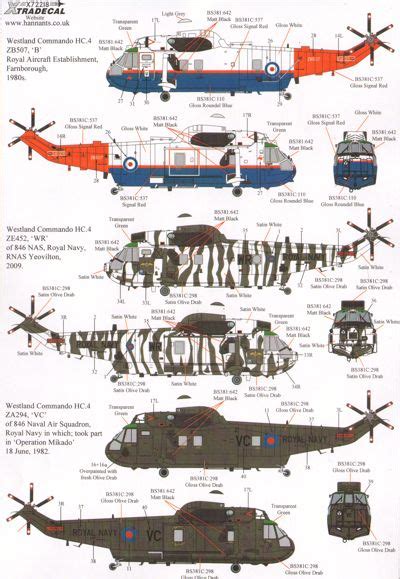 Westland Commando Sea King Hc Schemes Xtradecal