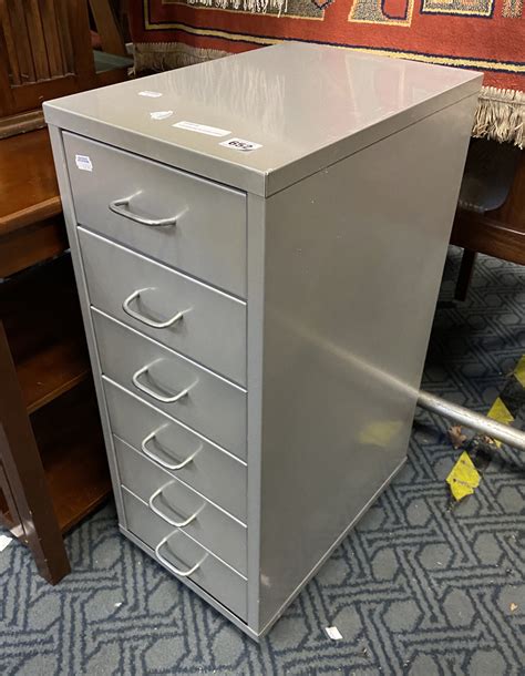 Drawer Metal Filing Cabinet Chair Southgate Auction Rooms