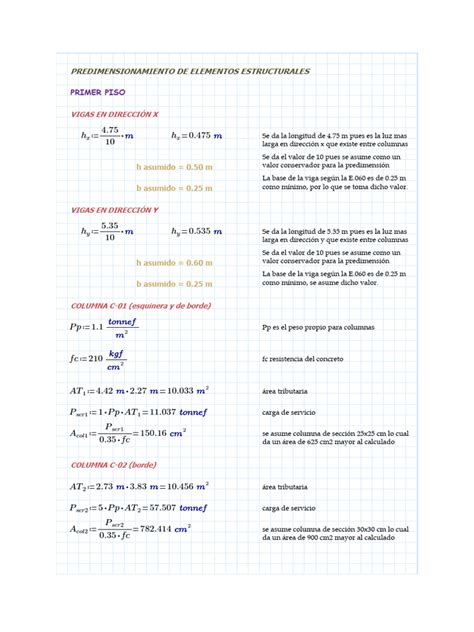 Predimensionamiento Pdf Ingeniería Estructural Mecánica