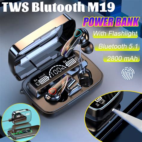 Jual Gotrays Headset Bluetooth M19 TWS Wireless Earphones Bluetooth 5 1