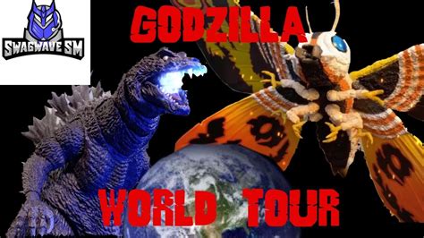 Godzilla Vs Mothra Godzilla World Tour 3 Stop Motion Film Youtube