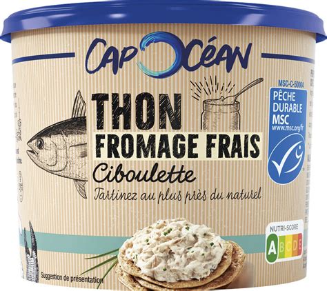 Tartinable Thon Msc Fromage Frais Ciboulette Cap Oc An G