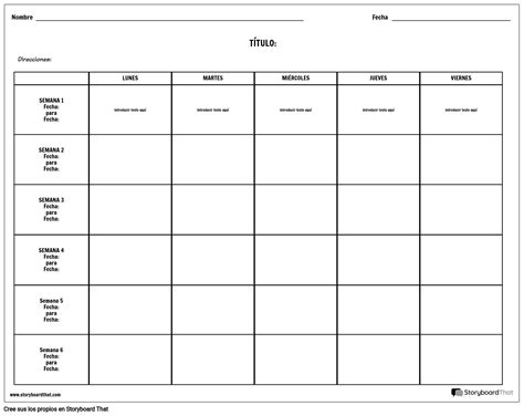 Plantillas Gratuitas De Planificador Semanal Creador De Planificador Semanal Personalizado