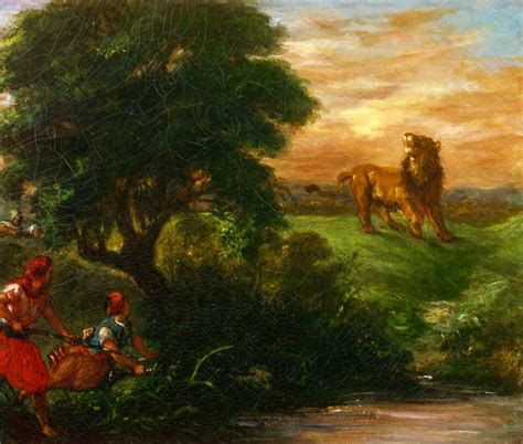 Reproductions D art La Chasse au lion 1859 de Eugène Delacroix 1798