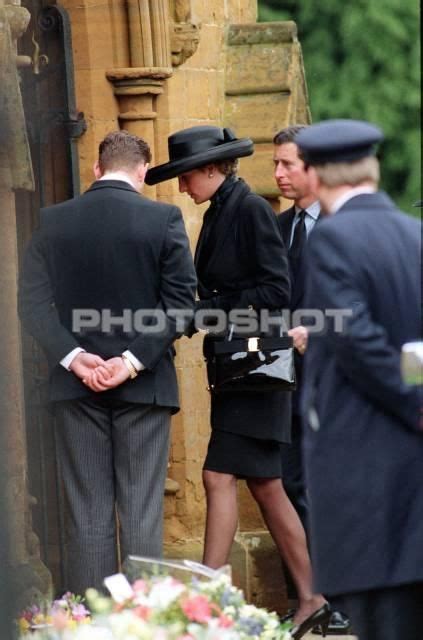 Charles Diana Attend Earl Spencer S Funeral At Great Brington Church