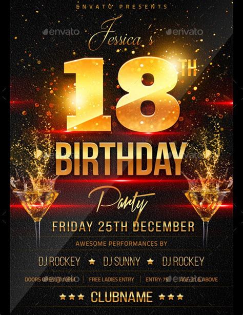 Happy Birthday Flyer Template Word Pdf Template