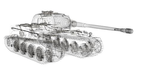 WWII Germany Lowe Heavy Tank Model - TurboSquid 2216546