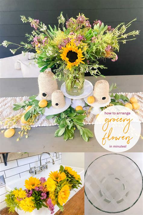 How To Arrange Summer Grocery Store Flowers Into A Stunning Display