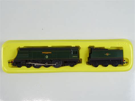 A Tri Ang Hornby Oo Gauge R356s Battle Of Britain Class Steam Locomotive In Br Green Winston Ch