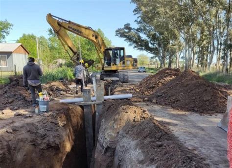 Avanzan Las Obras De Cloacas En Azul