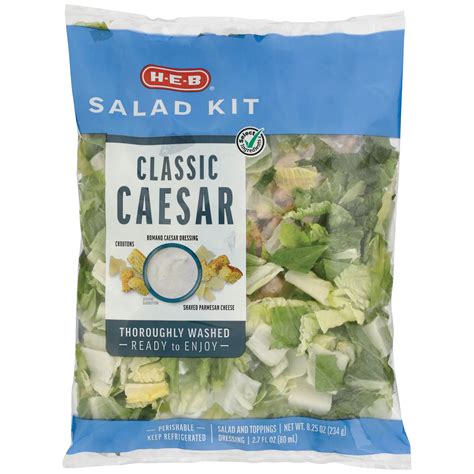 H E B Select Ingredients Classic Caesar Salad Kit Shop Salads At H E B