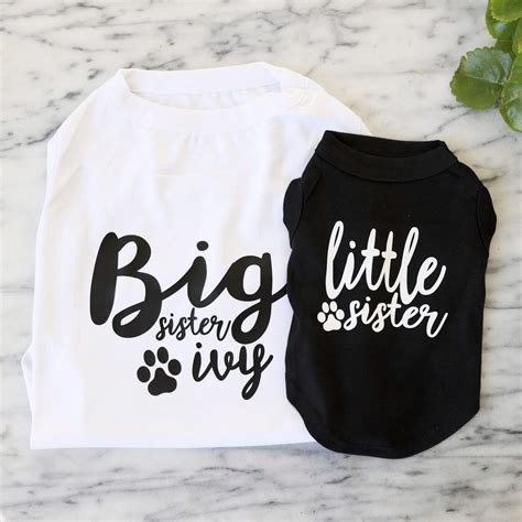 Dog Dresses Little Sister And Big Sister Shirts Shop At Mimi Green