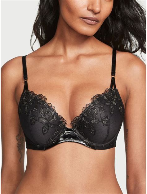 Комплект Белья Пуш ап Victoria S Secret Very Sexy Rose Embroidery Push Up Bra Bra And Midnight