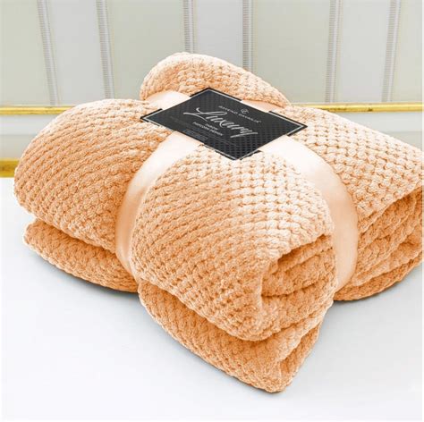 Velvetio Luxury Waffle Fleece Popcorn Throw Extra Large Thermal Warm