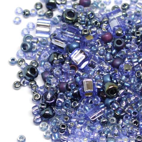 Бисер Микс TOHO №3204 фиолетово-синий Японский бисер TOHO Beads 10гр ...