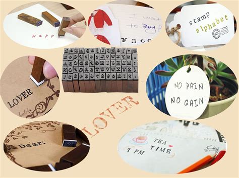 Rubber Stamp Letters Alphabets Dedoot Pcs Alphabet Stamps For