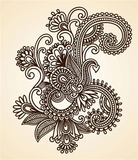 Ornate Flower Design — Stock Vector © Karakotsya 8080001