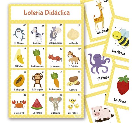 Loteria Didactica Tablas De Multiplicar Del Al