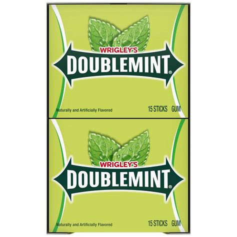 Wrigleys Doublemint Gum Slim Pack15 Pc Midwest Distribution