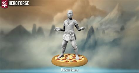 Pizza Base Made With Hero Forge