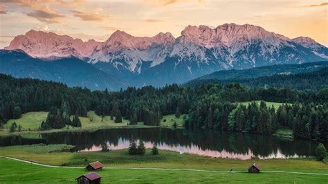 zdjęcia Alpy Niemcy Garmisch Partenkirchen Góry Natura 1920x1080