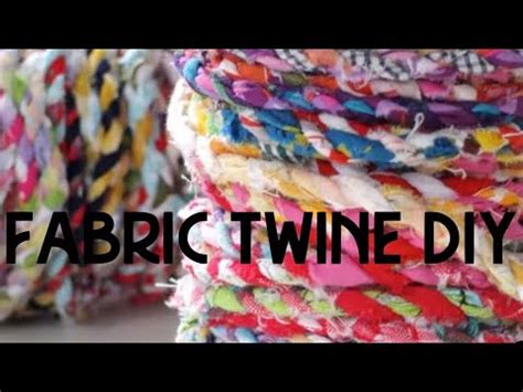 Diy Twine From Fabric Scraps Easy Upcycling Tutorial Youtube