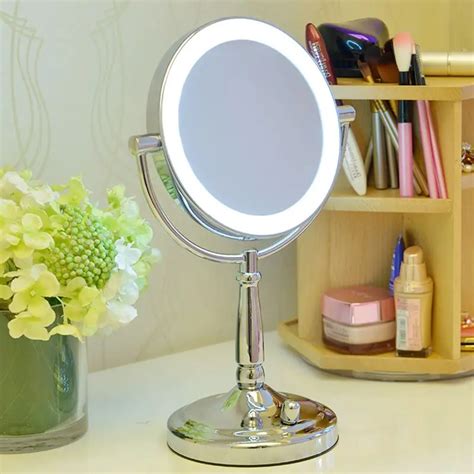 Professional Makeup Mirror With Light 7 Inch Led Compact Cosmetic