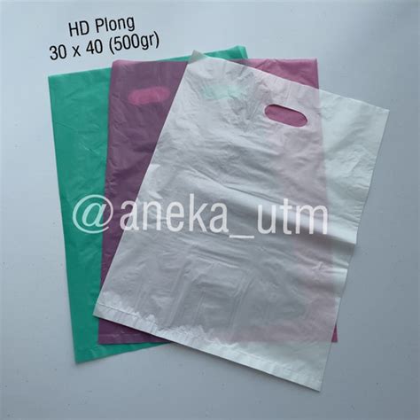 Jual Kantong Plastik Hd Plong Warnahd Pon Oval Uk 30x40 Polos Jakarta Utara Anekautm