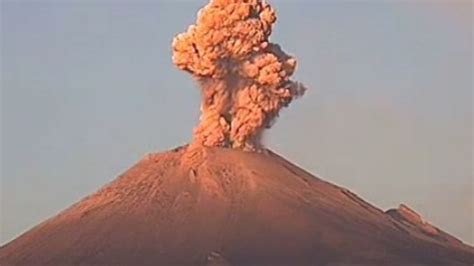 Volc N Popocat Petl Registra Intensa Actividad Este Martes Lleva Una