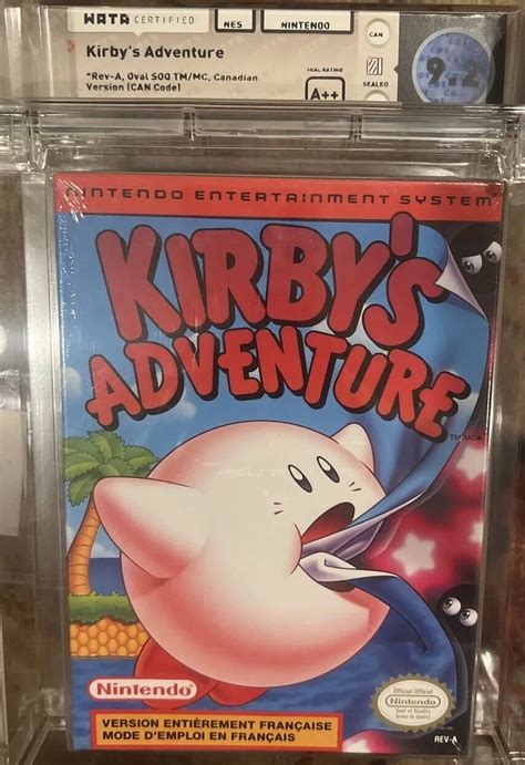 1993 Kirby’s Adventure Nintendo Nes Sealed Graded Wata 9 2 A Video Game Nib Ebay