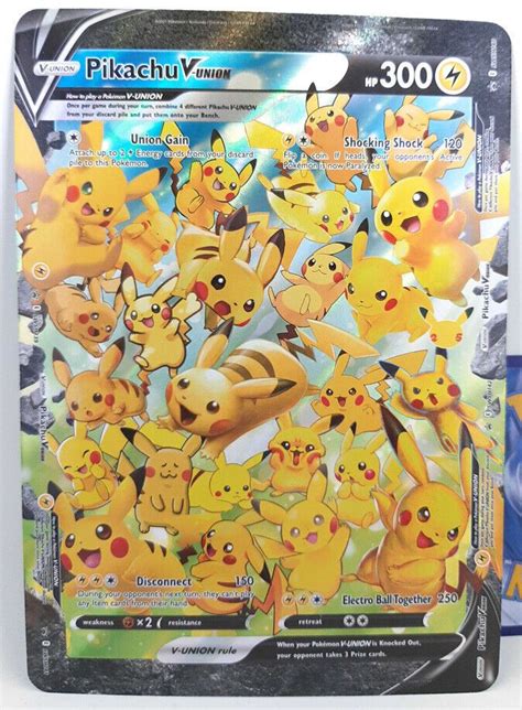 Pokemon TCG Pikachu V Union SWSH139 142 JUMBO Oversize Promo Card M