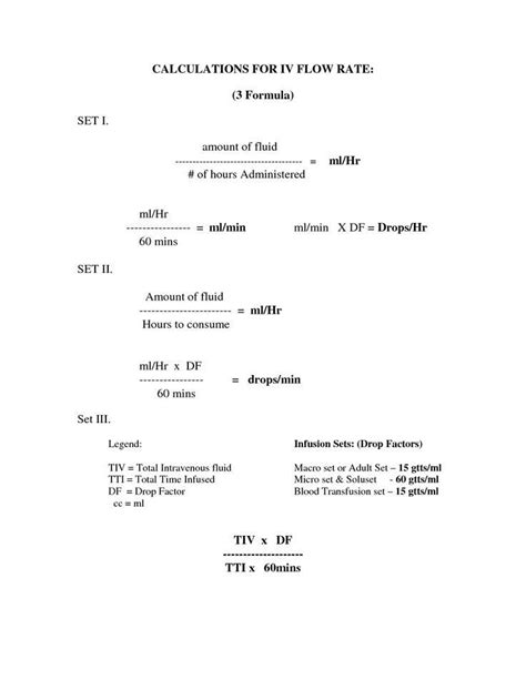 Iv Drug Calculation Worksheets