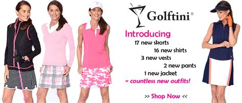 New Ladies Spring Golf Fashions By Golftini Pink Golf Tees