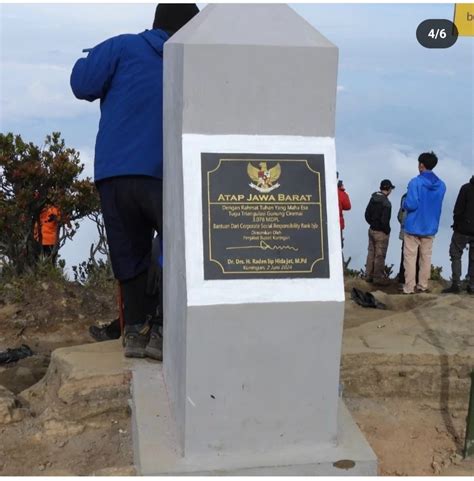 Gunung Ciremai Punya Tugu Baru Foto Di Sini Bisa Jadi Bukti Sudah