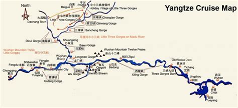 Yangtze River Travel Maps Printable Hi Res Tourist Map Of Yangtse