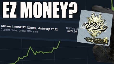 ВЫПАЛА ЗОЛОТАЯ НАКЛЕЙКА В CS GO !!! НАКЛЕЙКА МОНЕСИ ЗА 13 000 РУБЛЕЙ В ...