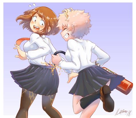 Uraraka Ochako Ashido Mina My Hero Academia Porn Boku No Hero Hot Sex