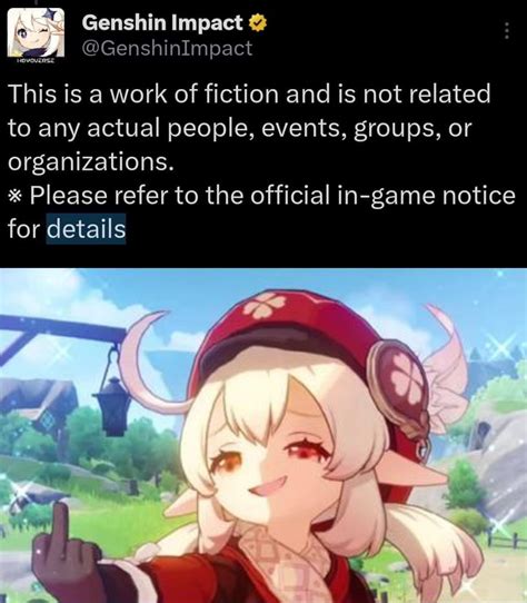 Genshin Impact community | A based take from Mihoyo: Genshin Impact