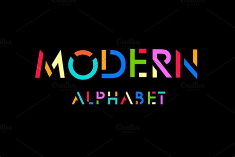 Modern Stylized Font and Alphabet