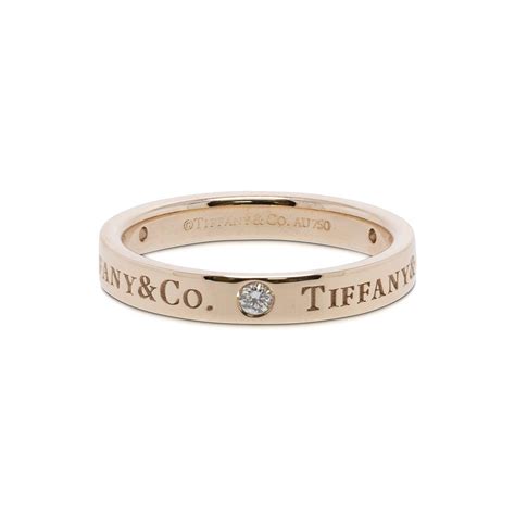 Tiffany & Co. 18k Rose Gold & Diamond Band Ring – Oliver Jewellery